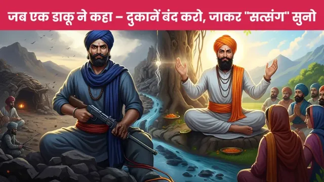 क्या हुआ जब एक डाकू ने कहा दुकानें बंद करो जाके "सत्संग" सुनो